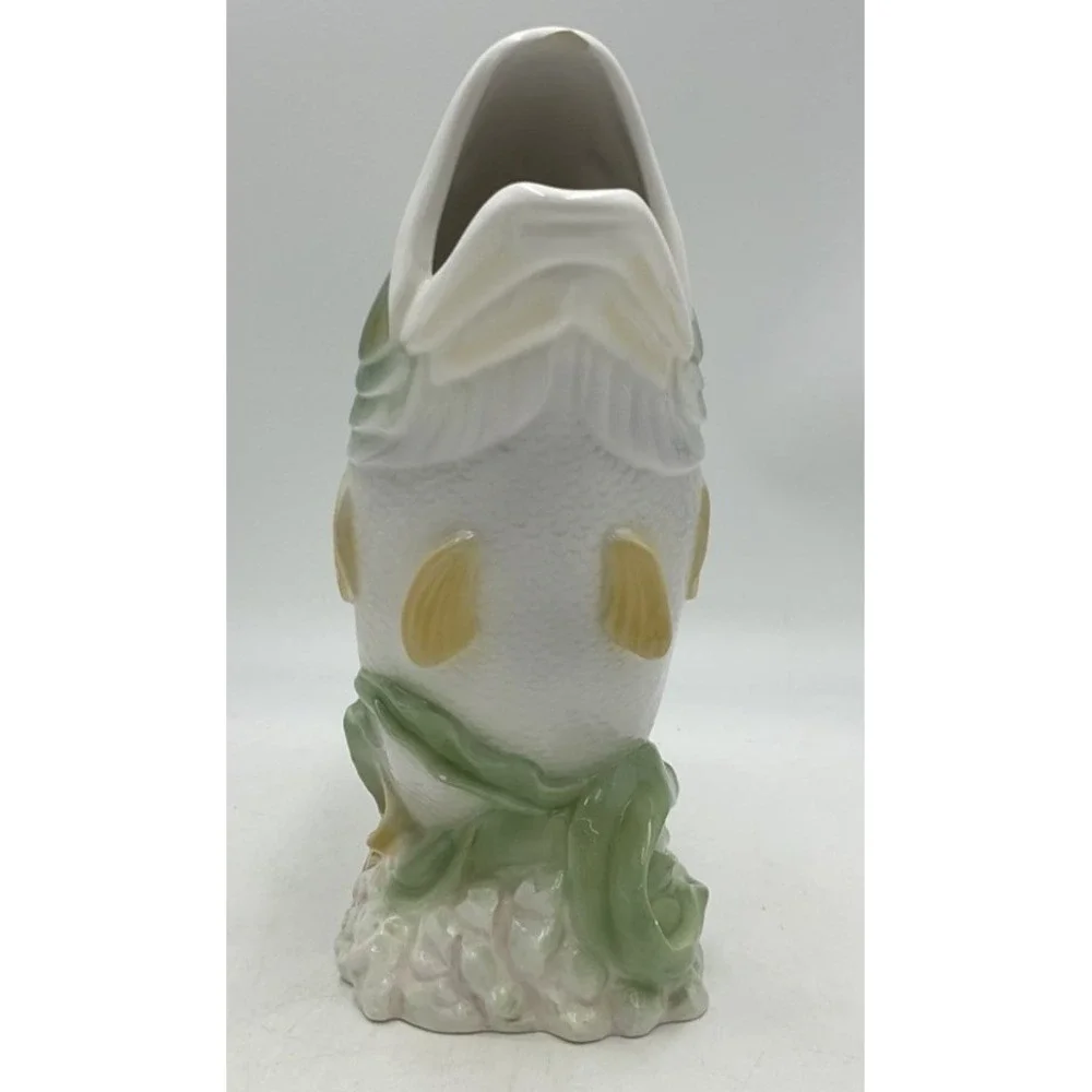 Lenox Riverwood by Catherine McClung Ceramic Fish Pitcher 11-1/2